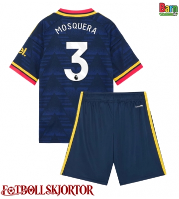 Arsenal Cristhian Mosquera #3 Borta Kläder Barn 2026-27 Kortärmad (+ Korta byxor)